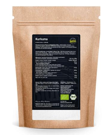 Buy High-Quality Kurkuma Powder Bio 100g - Curcumin 3% - Freshly Packed in Germany - Biotiva - Buy Online on SooperMarket.com