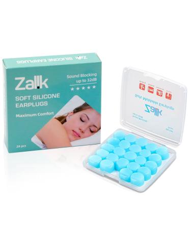 (12 Pair) Ear Plugs for Sleeping, Reusable Silicone Moldable Noise Cancelling Sound Blocking Reduction Earplugs for Swimming, Snoring, Concerts, Airplanes, Travel, Work, Loud Noise, 35dB Highest NRR