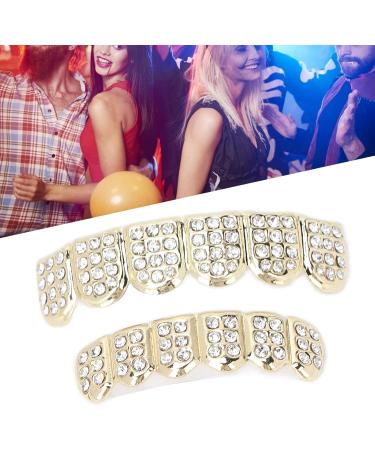 Hip Hop Teeth Brace Hip Hop Teeth Fashionable for Halloween Party for Hip Hop Fashion Shows for Concert for Men for Women(gold) - Buy Online on SooperMarket.com