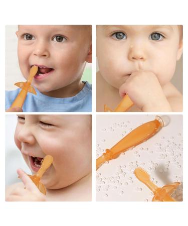 Children's 2-in-1 Soft Bristle Toothbrush & Bite Ring | Deep Cleaning Toddler Toothbrush for Kids - Ghirting - Buy Online on SooperMarket.com