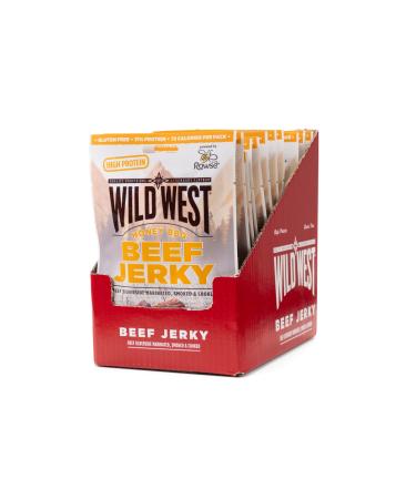 Wild West Beef Jerky 16 x 25g Honey BBQ beef beef jery high protein dry meat protein snack honey bbq 25 g (16 Pack)