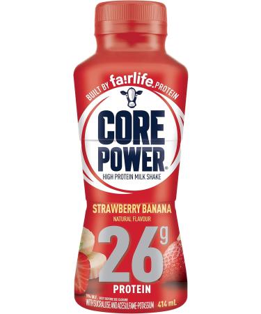 Core Power Protein Drink Strawberry Banana 414mL Bottles Pack of 12 - Buy Online on SooperMarket.com