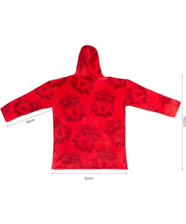 Official Liverpool FC Adult Fleece Poncho Hooded Blanket - Coco Moon Super Soft Changing Robe - Buy Online on SooperMarket.com