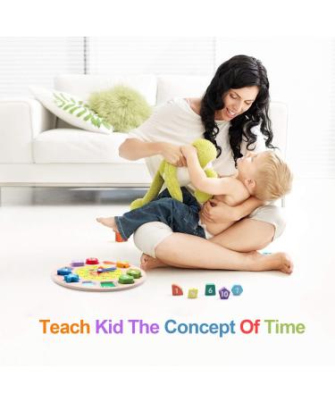 Reastar Montessori Learning Watch - Wooden Educational Toy for Kids Age 3+ | Fun Number & Animal Patterns Perfect for Early Development - Buy Online on SooperMarket.com