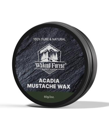 Waking Forest Mustache Wax for Men Strong Hold moustache wax Train Tame & Style Sandalwood Beard Wax for Men All Natural Ingredients 2oz