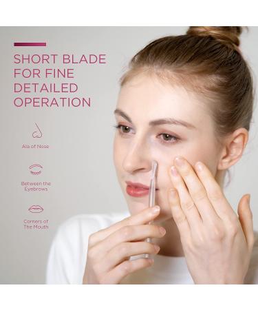 Professional Dermaplane Razor for Women - 6pcs Set for Face, Peach Fuzz, and Eyebrow Hair Removal | Gentle Skin Exfoliation Tool - Buy Online on SooperMarket.com