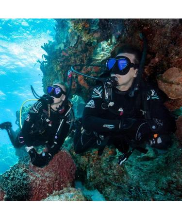 TUSA SP-0101 Hyperdry Elite II Diving Snorkel - Black/Fishtail Blue - Buy Online on SooperMarket.com