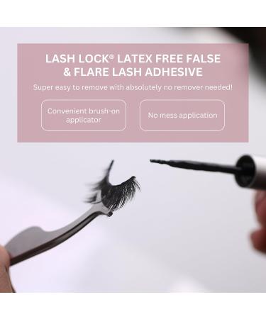 GladGirl Lash Lock False Lash Adhesive - Latex-Free Black Long-Lasting Hold for Stunning Lashes | Easy Application & Gentle Removal - Buy Online on SooperMarket.com