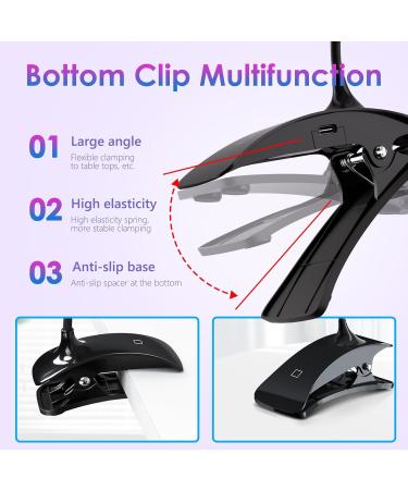 AORAEM 3W LED Nail Lamp - Portable Professional Gel Nail UV Light with Timers for Home DIY - Flash Cure Nail Polish - CC-Touch Black - Buy Online on SooperMarket.com
