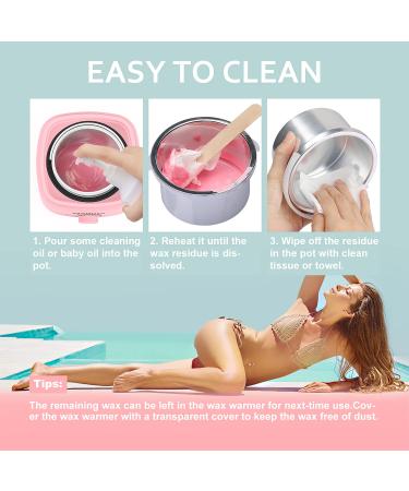 Waxing Kit for Women - Madors Wax Warmer Hair Removal Machine with Hard Wax Beads (Pink) - Buy Online on SooperMarket.com