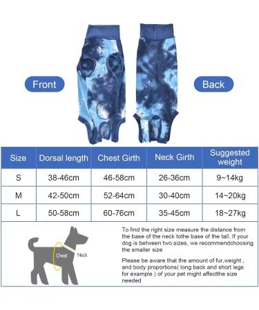 Dog Surgical Recovery Suit Pets Abdominal Wound Protector Puppy Medical Surgical Clothes Prevent Licking Dog After Surgery Vest Bodysuit Castration Medical Pet Shirt Cone E-Collar Alternative (M) - Buy Online on SooperMarket.com