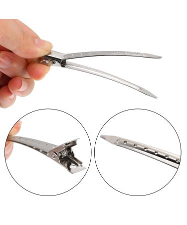 Duck Bill Hair Clips 3.5 Inches - 24 Piece Metal Alligator Curl Clips for Women Styling - Buy Online on SooperMarket.com
