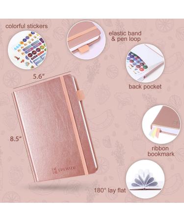 EPEWIZD Rose Gold Wellness Planner & Workout Journal - 3 Month Undated Fitness Tracker for Men & Women - Track Meals, Exercise & Weight Loss Goals - Buy Online on SooperMarket.com