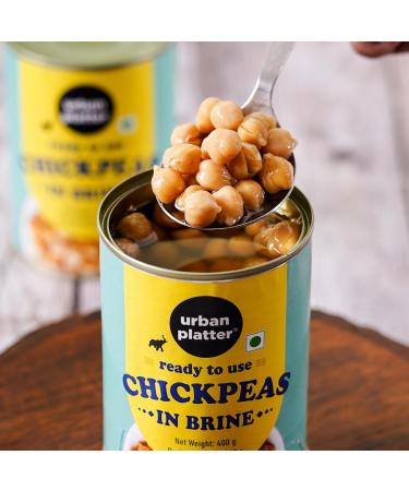 Urban Platter Ready To Use Chickpeas in Brine 400g (Canned Drained Weight 240g) - Buy Online on SooperMarket.com