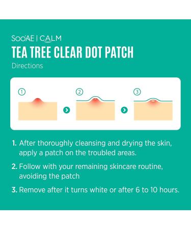 FD Registered Acne Patches | SOOAE Tea Tree Clear Dot - Medical Grade Hydrocolloid Spot Treatment for Fast Healing & Blemish Control (30 Dots - Buy Online on SooperMarket.com