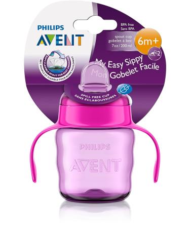 Philips Avent Auslauffl schchen Easy SIP - BPA-frei sp lmaschinenfest 200ml 6 Monate+ lila/rosa - SCF551/03 - Buy Online on SooperMarket.com
