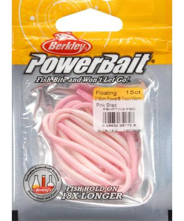 Berkley PowerBait Power Floating Trout Worm Pink Shad 3 - 15 Count - Buy Online on SooperMarket.com