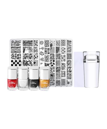 Shop Hislaves 1 Nail Plate DIY - Premium Steel Nail Stamping Set for Flawless Designs | International Shipping Available - Buy Online on SooperMarket.com