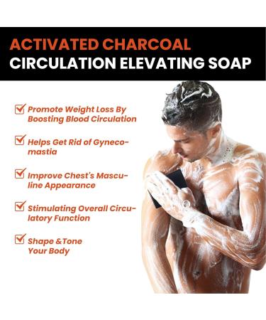Joint Pain Relief & Gyn komastie Reduction Soap Set - Body-Shaping Cellulite Treatment for Men - Circulating Coal Soap for Abdominal Tuck - Buy Online on SooperMarket.com