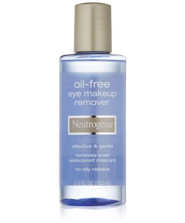 Neutrogena Gentle Oil-Free Eye Makeup Remover & Cleanser for Sensitive Eyes, Non-Greasy Makeup Remover, Removes Waterproof Mascara, Dermatologist & Ophthalmologist Tested, 5.5 fl. oz ( Pack of 3)