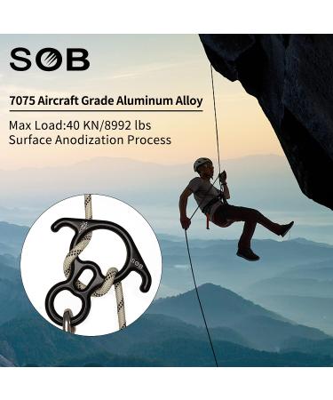 40KN Rescue Figure 8 Descender - Rock Climbing Belay Rappel Equipment - Buy Online on SooperMarket.com