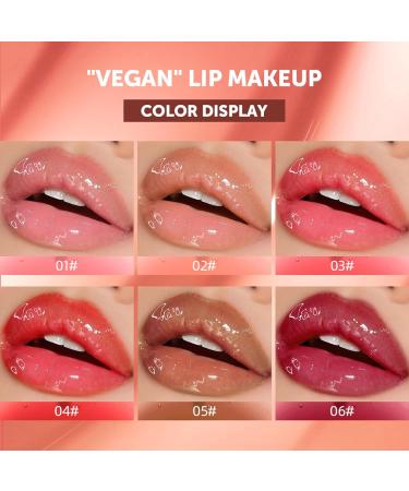 Glow Reviver Lip Oil | Nourishing Tinted Crystal Jelly Lip Glow | Hydrating Non-Sticky Lip Care | Long-Lasting Plumping Lip Gloss for Dry Lips - Buy Online on SooperMarket.com
