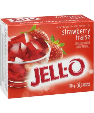 Jell-O Strawberry Jelly Powder Gelatin Mix 170 gr Box - Buy Online on SooperMarket.com