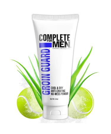 Groin Guard Anti Chafing Cream: Talc Free Aluminum Free Natural Odor Control Anti Fungal Cream for Men Non Greasy Cool & Dry Friction Defense Chafe Protect for Private Parts