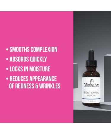 Vibriance Skin Revival Facial Oil | Vegan Hydrating Oil for Dry Skin | USA-Made Natural Ingredients | Vitamin E Sea Buckthorn & Squalane | Paraben-Free & Sensitive Skin Safe - Buy Online on SooperMarket.com