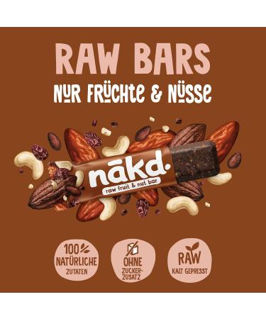 N kd Cocoa Delight Bars - 100% Natural Vegan Gluten-Free No Added Sugar - 18 x 35g | Cold-Pressed Fruit & Nut Snacks - Buy Online on SooperMarket.com