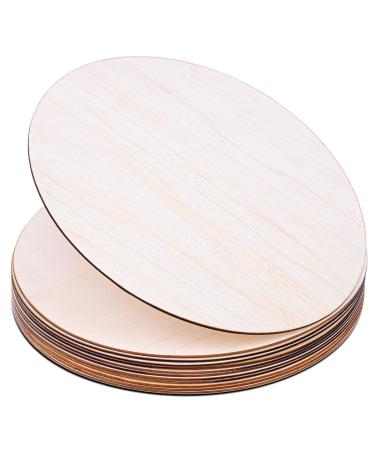 Wood Circles for Crafts Audab 12 Pack 12 Inch Unfinished Wood Rounds Wooden Cutouts for Crafts Door Hanger Door Design Wood Burning