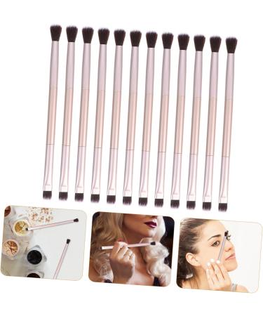 PLAFOPE 20pcs Double Brush Makeup Brush Eye Shadow Brush Double Head Eyeshadow Brush Miss Powder Cosmetic - Buy Online on SooperMarket.com