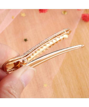 12 Pcs Rhinestone Alligator Hair Clips - Stylish Crystal Duckbill Clips for Women and Girls | Hair Styling Tools and Accessories - Buy Online on SooperMarket.com