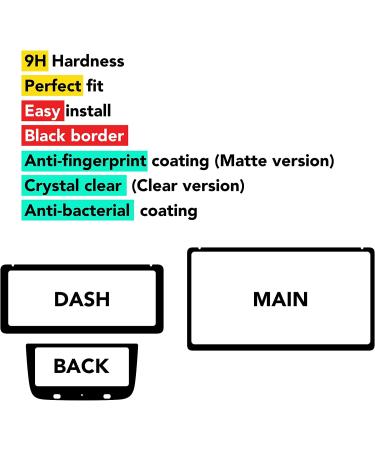 Rivian R1T / R1S Screen Protectors - Easy Install, No Bubbles - Clear PET Film for Navigation, Dash, and Back Screens - Buy Online on SooperMarket.com