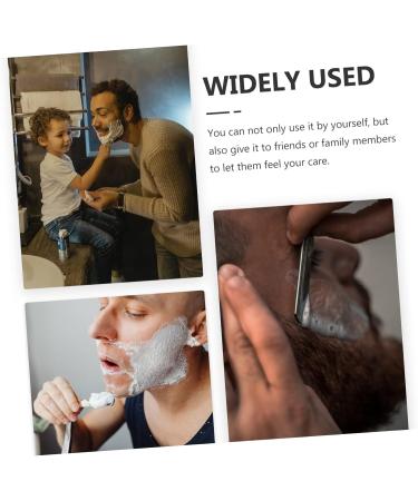 Beavorty Shaving Foam & Razor Brush Set for Men - 2-Piece Silver Barbershop Essentials | International Shipping Available - Buy Online on SooperMarket.com