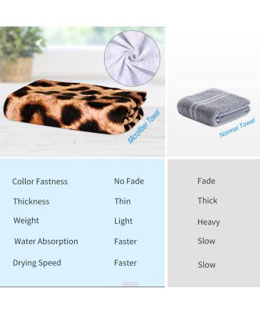 Oversized Cheetah Print Beach Towel - Lightweight Microfiber, Quick Dry 30X60 Towel for Women - Multipurpose Sand Free Towel for Pool, Bath, Yoga, and Swim - Leopard Cheetah Gifts - Buy Online on SooperMarket.com