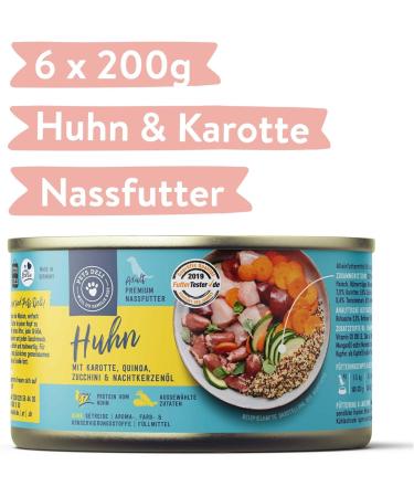 Pets Deli Wet Dog Food - Chicken Carrot Quinoa & Zucchini | Gluten & Sugar-Free | 6 x 200g Pack - Buy Online on SooperMarket.com