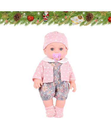 Hudhow's born toddler - Simulation -Redgeburt |Returned newborns with clothes and pacifiers flexible hands and feet great gifts for small children ash flowers