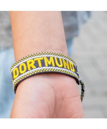 Shop BVB Fabric Bracelet - Adjustable Size 1.8cm Wide - Premium Polyester | International Shipping - Buy Online on SooperMarket.com