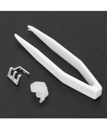 Hip Hop Tooth Brace Single Easy to Wear Durable for Parties Birthday Gift Copper Material Halloween Tooth Accessories (Silver) - Buy Online on SooperMarket.com