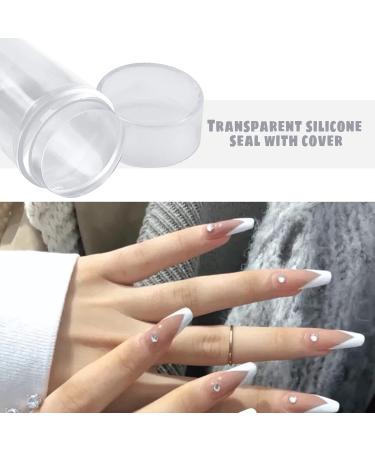 Nail Art Stamp - Transparent Soft Nail Design Tool with Cockroach Patterns for French Smile Line Manicure - Buy Online on SooperMarket.com