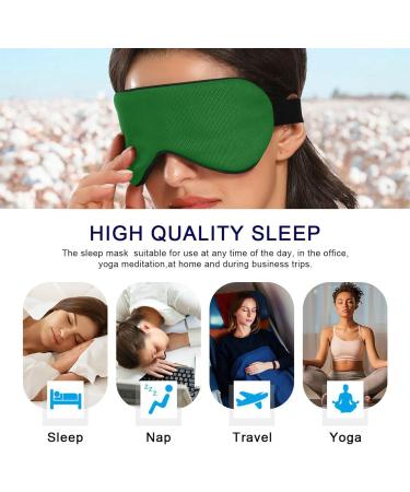 Haskirky Light Blocking Eye Mask for Deep Sleep - Adjustable & Breathable for Men and Women - Ideal for Travel, Meditation, Yoga, and Office Use - Buy Online on SooperMarket.com