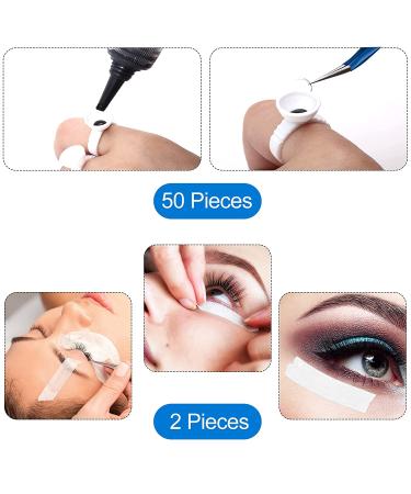 Honoson Eyelash Extension Supplies Kit with USB Air Conditioning Blower, Tweezers, Mascara Wands, Glue Rings, Tapes, and Gel Pads - Buy Online on SooperMarket.com
