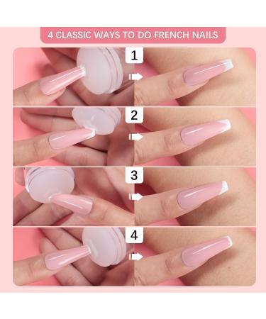 Luvadeyo Nail Stamp Set - 1 Piece French Lace Silicone Stamps & Nail Scraper Reusable Over 100 Times | International Shipping - Buy Online on SooperMarket.com