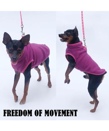DKDDSSS Small Dog Sweater Dog Harness Collars Harnesses & Leads for Dogs Warm Puppy Cat Clothes Chihuahua Clothes for Small Breed Dogs Yorkie Chihuahua (S Purple) - Buy Online on SooperMarket.com