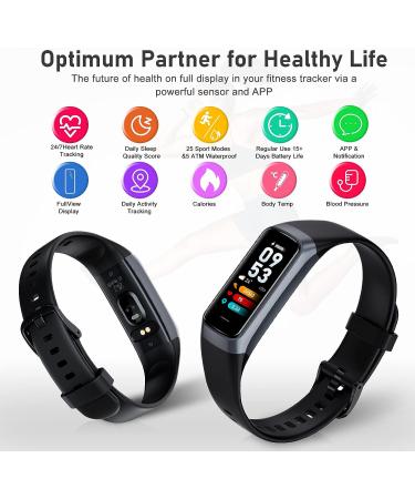 Fitness Tracker with Heart Rate Monitor | Sleep & Activity Tracker | 1.10''AMOLED Touch Screen Pedometer Watch - Bordeaux - Buy Online on SooperMarket.com