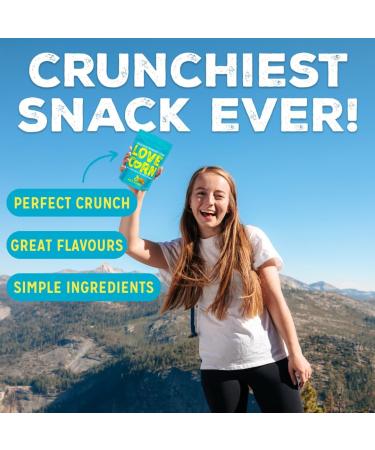 LOVE CORN Salt & Vinegar Crunchy Corn Snack 20g x 24 Bags - Gluten-Free & Vegan Healthy Snack, Low Sugar Alternative for Crisps and Nuts - Perfect for Grazing - Buy Online on SooperMarket.com
