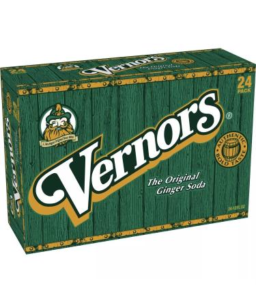 Vernors Ginger Ale 12 oz (Pack of 24) - Authentic Ginger Flavor in Convenient Cans - Buy Online on SooperMarket.com