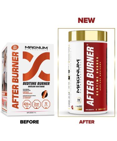 Magnum Nutraceuticals After Burner Bedtime Burner - 72 Capsules - Thermogenic - Fat Burner - Reduce Food Cravings - Increases Fat Loss While You Sleep - Buy Online on SooperMarket.com