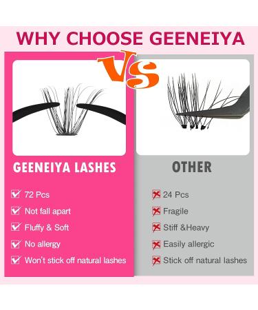 200Pcs DIY Eyelash Extension Kit D Curl Cluster Lashes with Waterproof Glue and Professional Tweezers - User Manual Included (40P-D-8-18MM) - Buy Online on SooperMarket.com